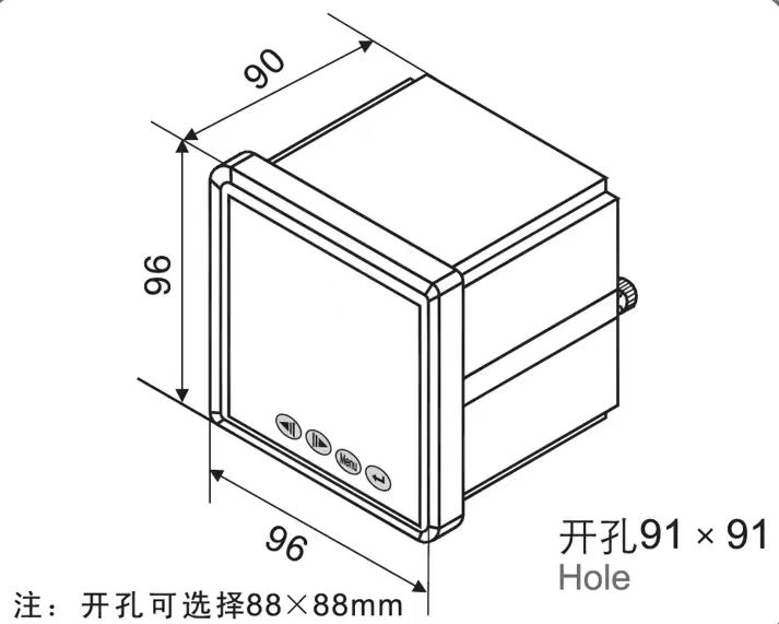 WY-2 EDI 电源控制仪表